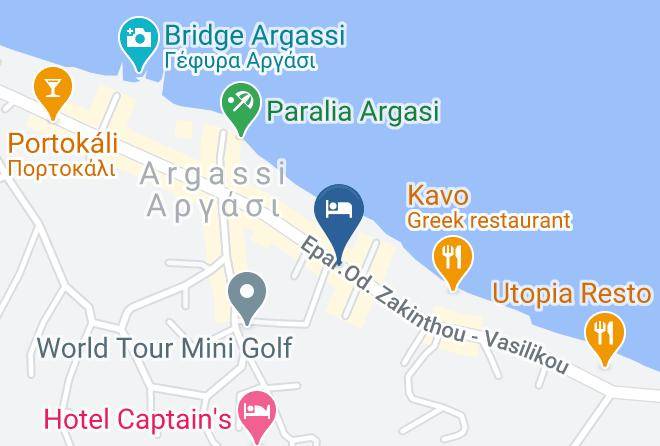 Zakinthos - Iniohos Hotel Maps