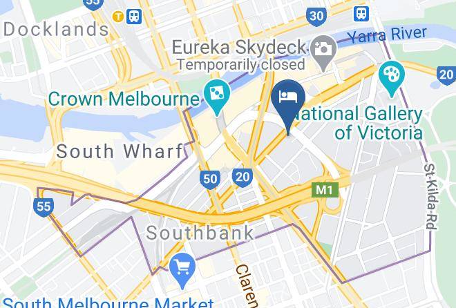 Melbourne - Ink Hotel Melbourne Southbank Maps