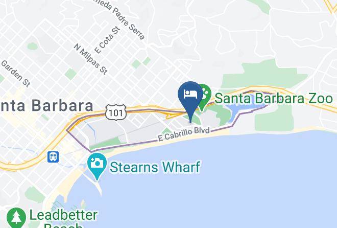 Santa Barbara - Inn At East Beach Maps