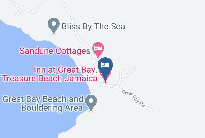 Saint Elizabeth - Inn At Great Bay Treasure Beach Jamaica Maps