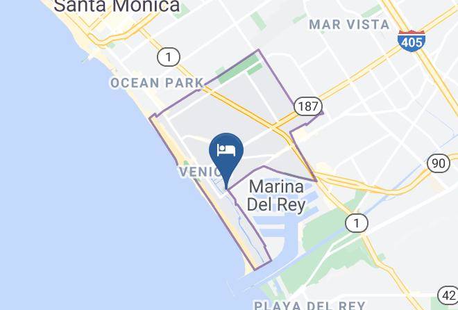 Inn At Venice Beach Map