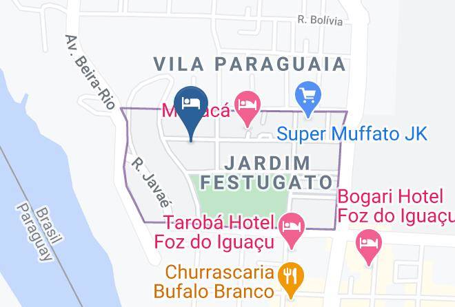 Foz Do Iguacu - Pousada Cafe Brasil 2 Maps