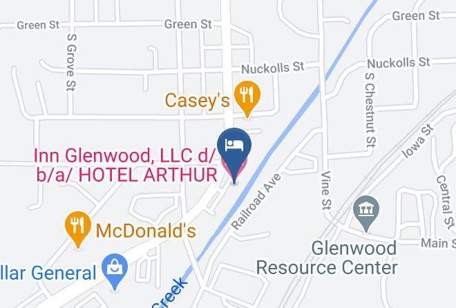 Mills - Inn Glenwood Llc D B A Hotel Arthur Maps