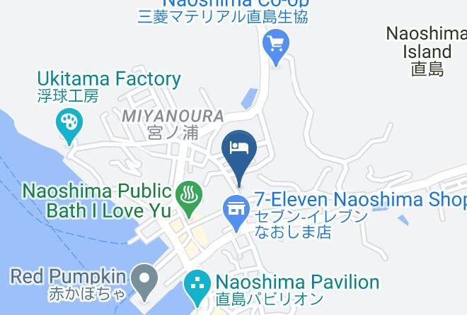Naoshima Townkagawa District - Inn Hoshikuzu Maps