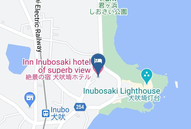 Choshi City - Inn Inubosaki Hotel Of Superb View Maps
