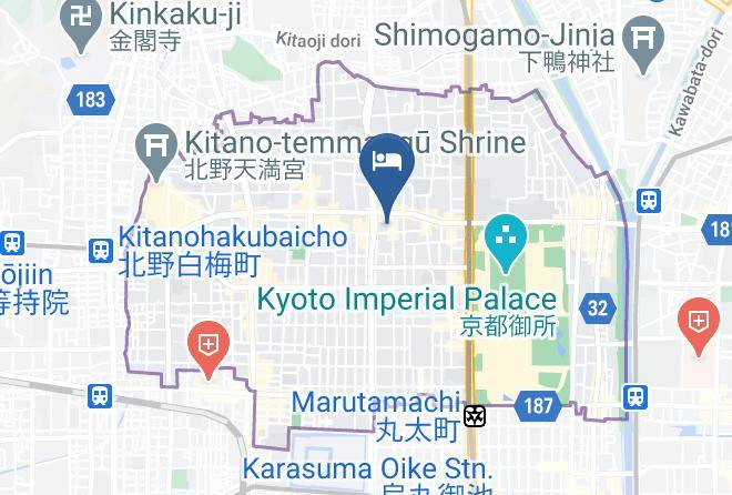 Kyoto City Kamigyo Ward - Inn Nishijinso Maps
