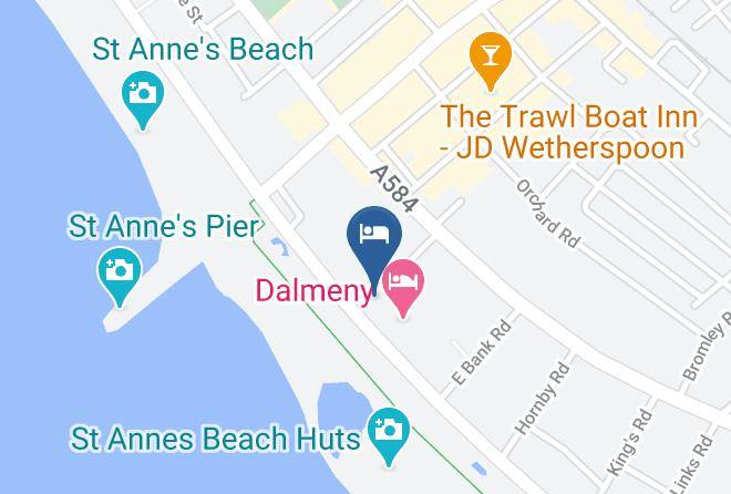 Lancs - Inn On The Prom Hotel Lytham St Annes Maps