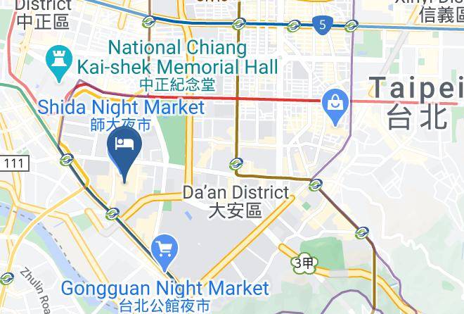 Da An District Shida Night Market - Inn Taipei Maps