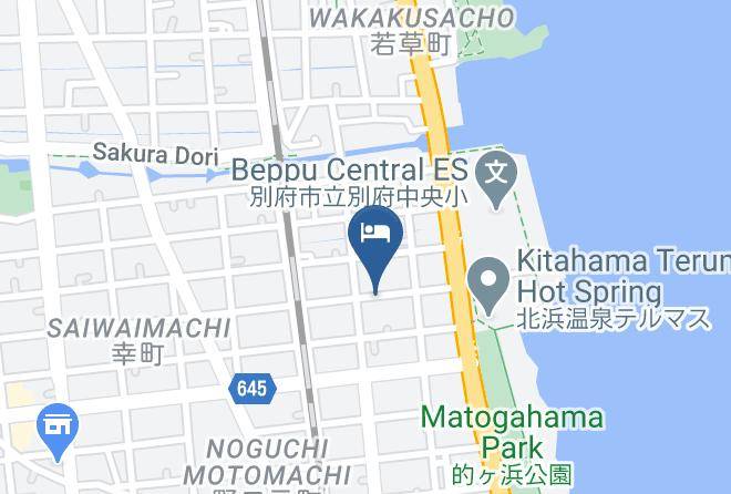Beppu City - Inn Takumihare Kokoroan Maps