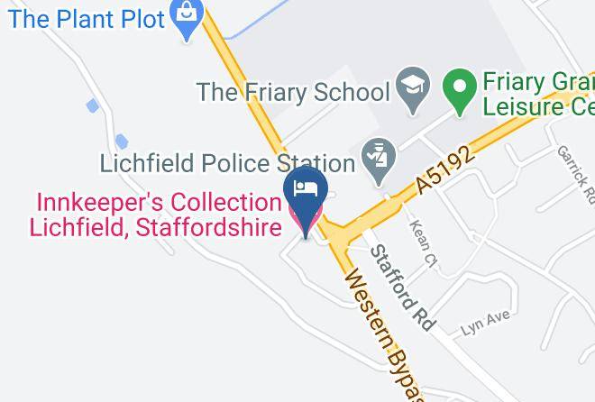 Staffs - Innkeeper's Collection Lichfield Staffordshire Maps