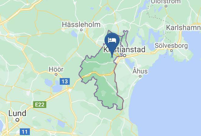 Kristianstad - Inspektorbostallet Maps