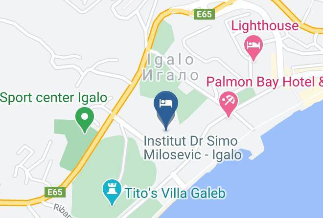 Herceg Novi - Institut Dr Simo Milosevic Igalo Maps