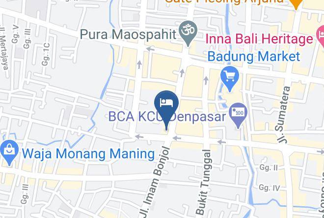 Denpasar - Intansari Hotel Maps