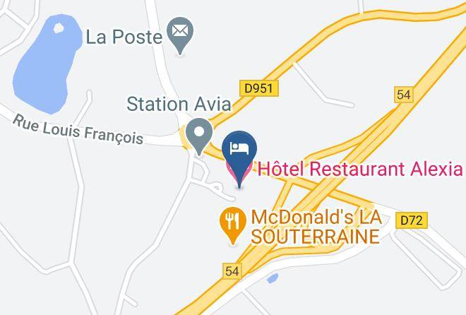 Creuse - Hotel Restaurant Alexia Maps