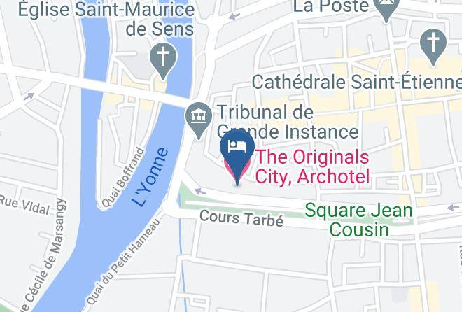 Yonne - The Originals City Archotel Maps