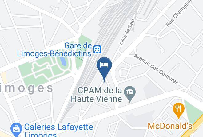 Haute Vienne - Kyriad Limoges Centre Gare Atrium Maps