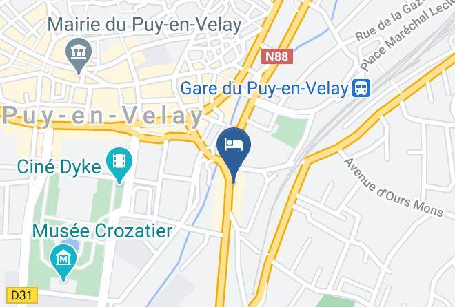 Haute Loire - The Originals City Hotel Bristol Le Puy En Velay Maps