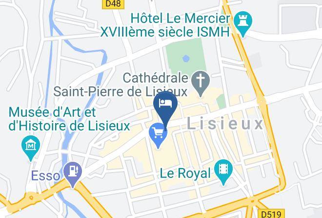 Calvados - Inter Hotel Cathedrale Lisieux Maps