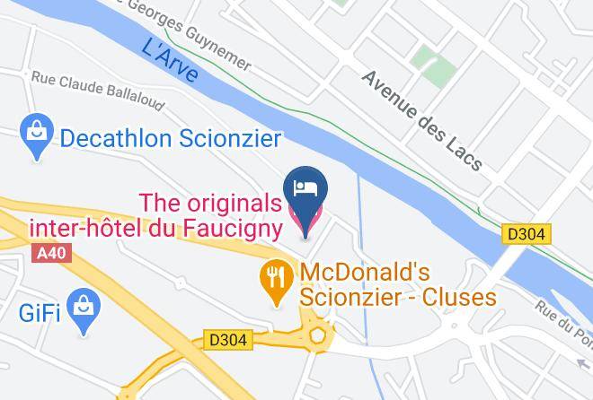 Haute Savoie - Hotel The Originals Du Faucigny Cluses Ouest Maps