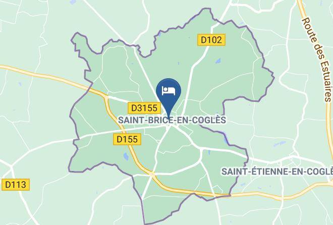 The Originals Hotels Le Lion D'or St Brice Map