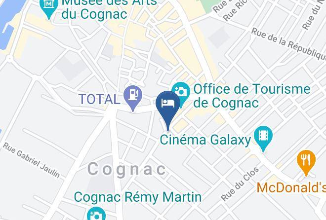 Charente - Hotel Le Valois Cognac Maps