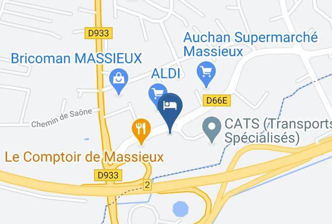 Hotel Lyon Nord Massieux Genay Map