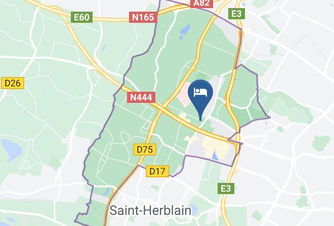 Hotel The Originals Saint Herblain Map
