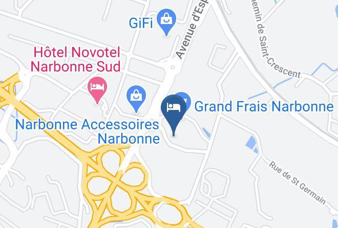 Aude - The Originals Access Hotel Le Puech Narbonne Maps