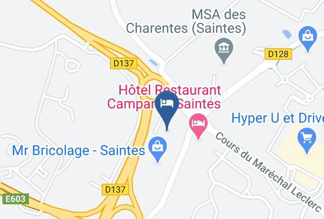 Charente Maritime - Hotel O'nice Saintes Maps
