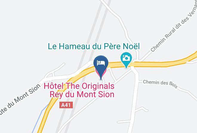 Haute Savoie - Hotel The Originals Rey Du Mont Sion Maps