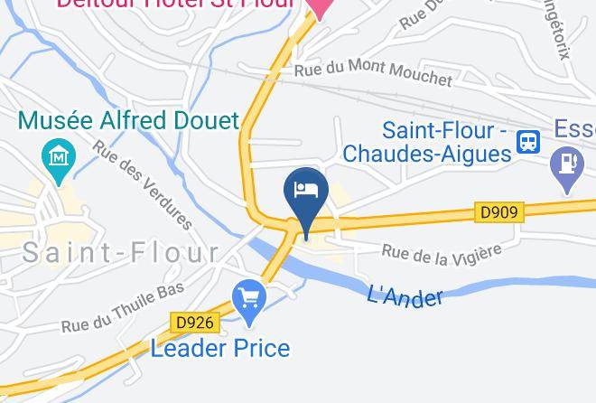 Cantal - Hotel Saint Jacques Maps