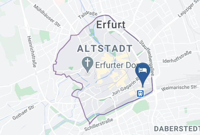 Intercityhotel Erfurt Map