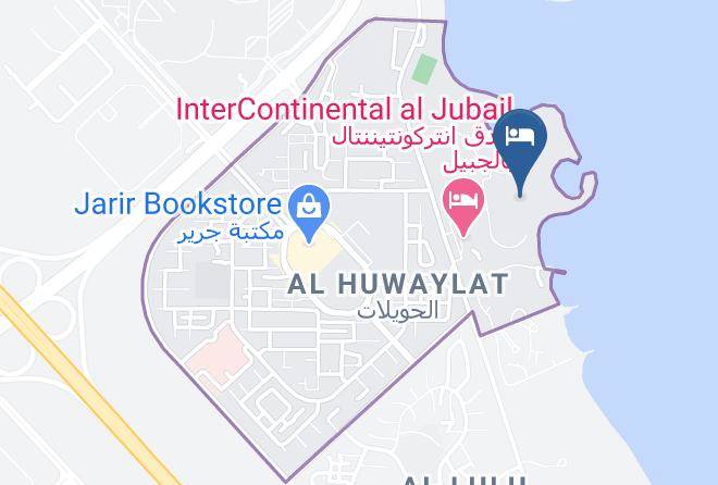 Jubail Industrial City - Intercontinental Al Jubail Hotel Maps
