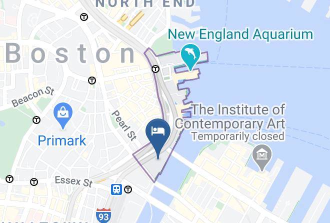 Intercontinental Boston Map