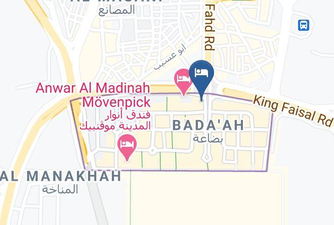 Intercontinental Dar Al Hijra Madinah Map