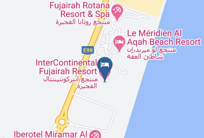Taween Area - Intercontinental Fujairah Resort Maps