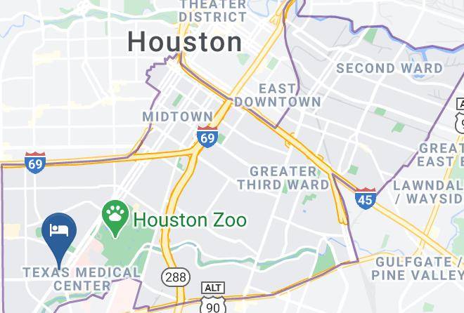 Intercontinental Houston Medical Center Map