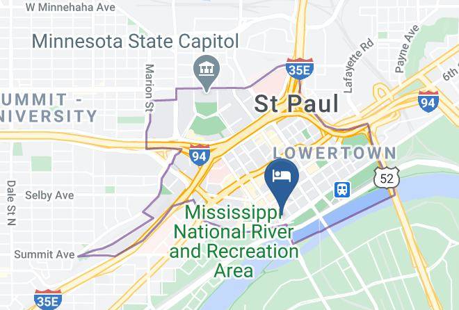 Intercontinental Saint Paul Riverfront Map