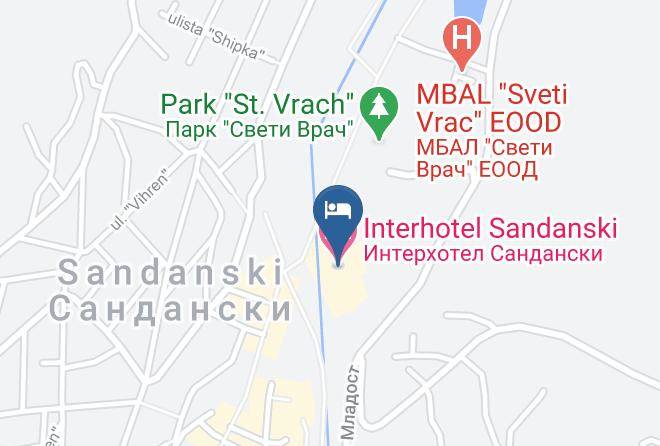 Sandanski - Interhotel Sandanski Maps