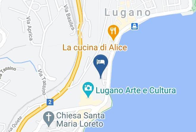 Lugano - International Au Lac Historic Lakeside Hotel Maps