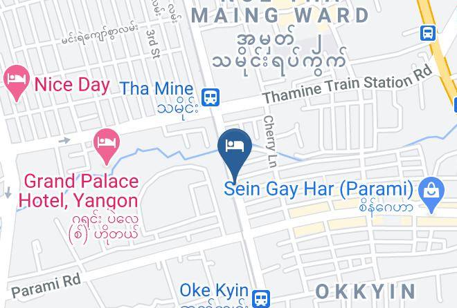 Yangon West - International City Hotel Maps
