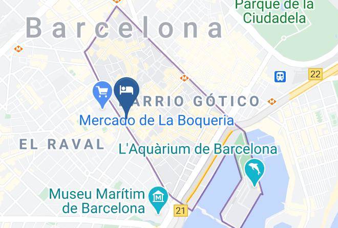 Barcelona - Hotel Ramblas Internacional Maps