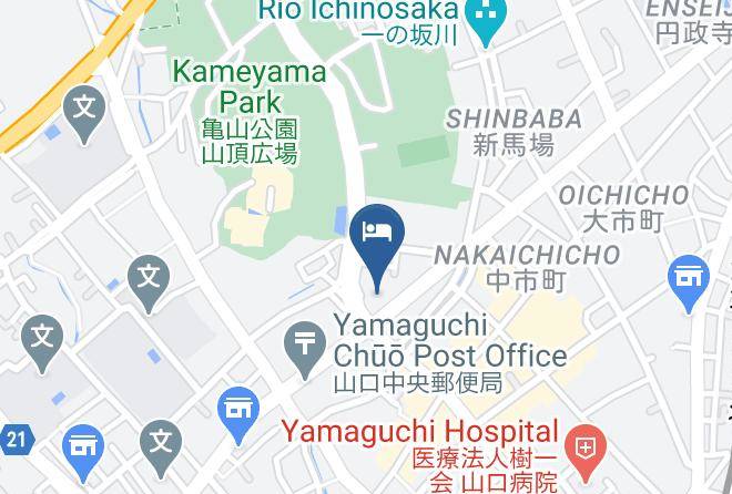 Yamaguchi City - International Hotel Yamaguchi Maps