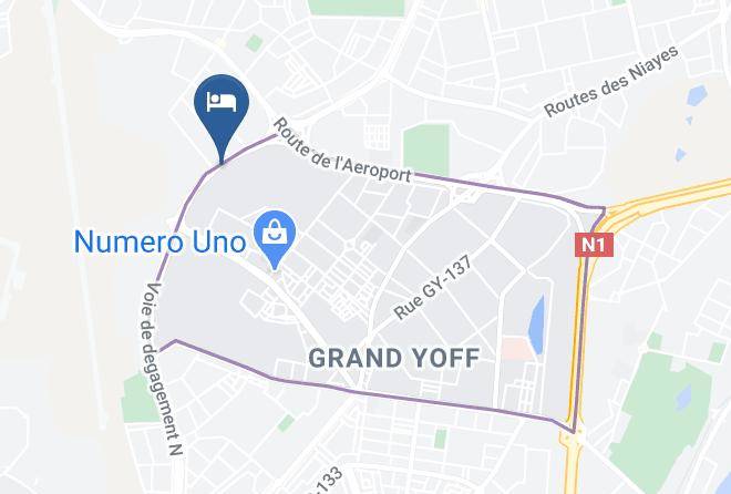 International Vdn Hotel Dakar Map