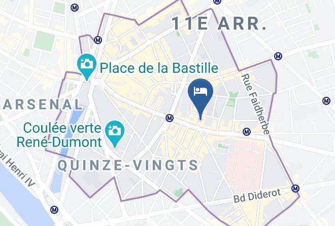 Paris - Auberge Internationale Des Jeunes Maps