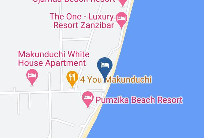 International Youth Hotel Zanzibar Map