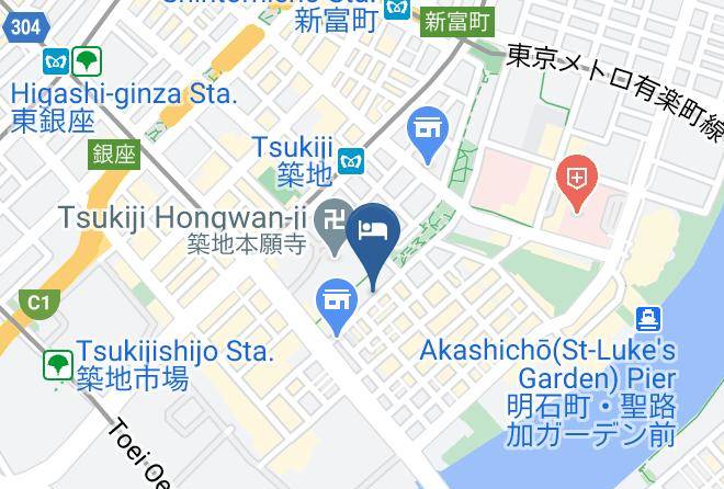 Chuo Ward - Inthehood Tsukiji Maps