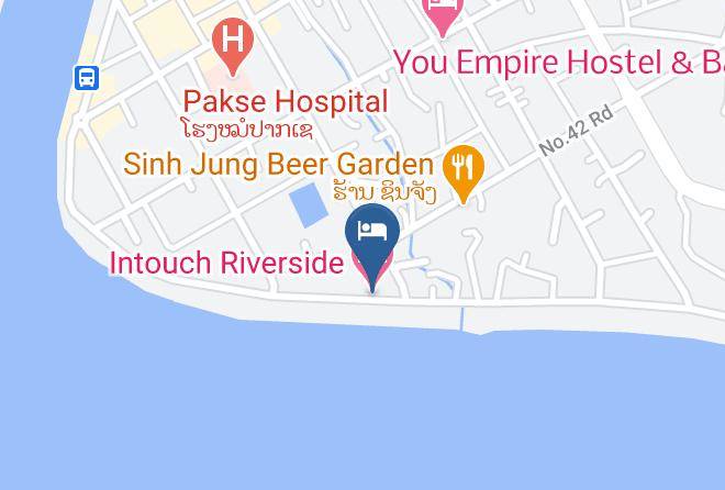 Pakse - Intouch Riverside Hotel Maps
