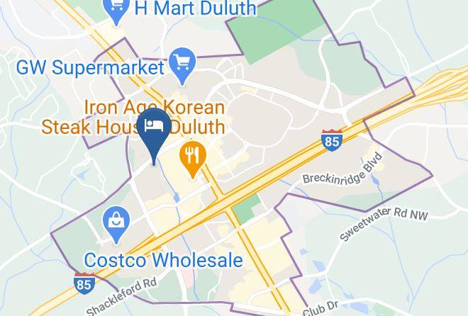 Gwinnett - Intown Suites Extended Stay Atlanta Ga Gwinnett Place Maps