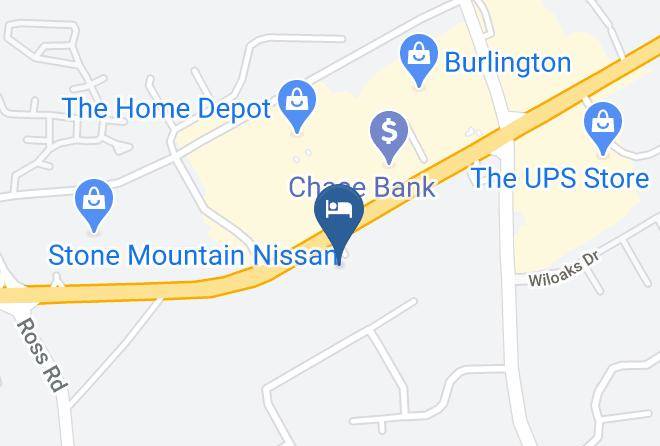 Intown Suites Extended Stay Atlanta Ga Lilburn Map